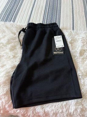 Reflex Black Men's Athletic Drawstring Shorts